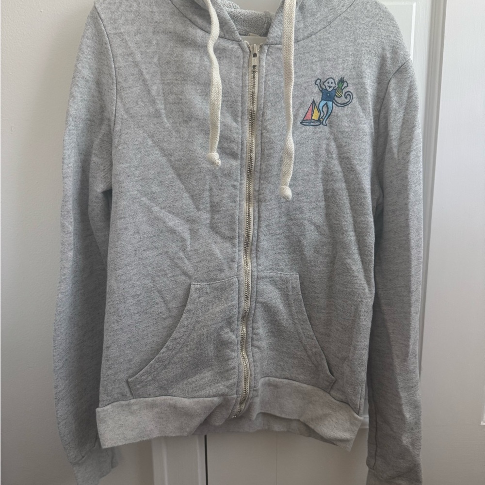 Roller Rabbit Women’s Gray Charleston Zip Up Hoodie (Discontinued)